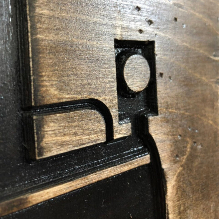 WOODEN LOCOMOTIVE 15.7"x15.7"