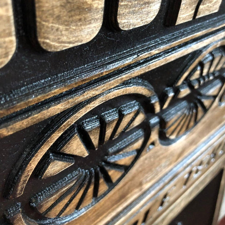 WOODEN LOCOMOTIVE 15.7"x15.7"