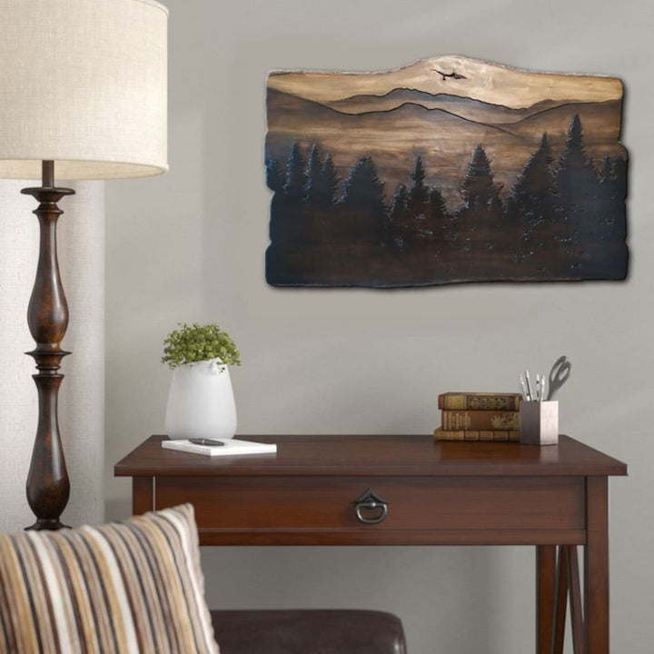 WOODEN FOREST LANDSCAPE 40.5"x55.5"