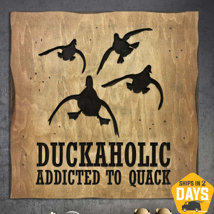 DUCKAHOLIC 18.1"x18.1"