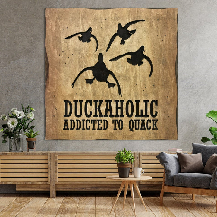 DUCKAHOLIC 18.1"x18.1"