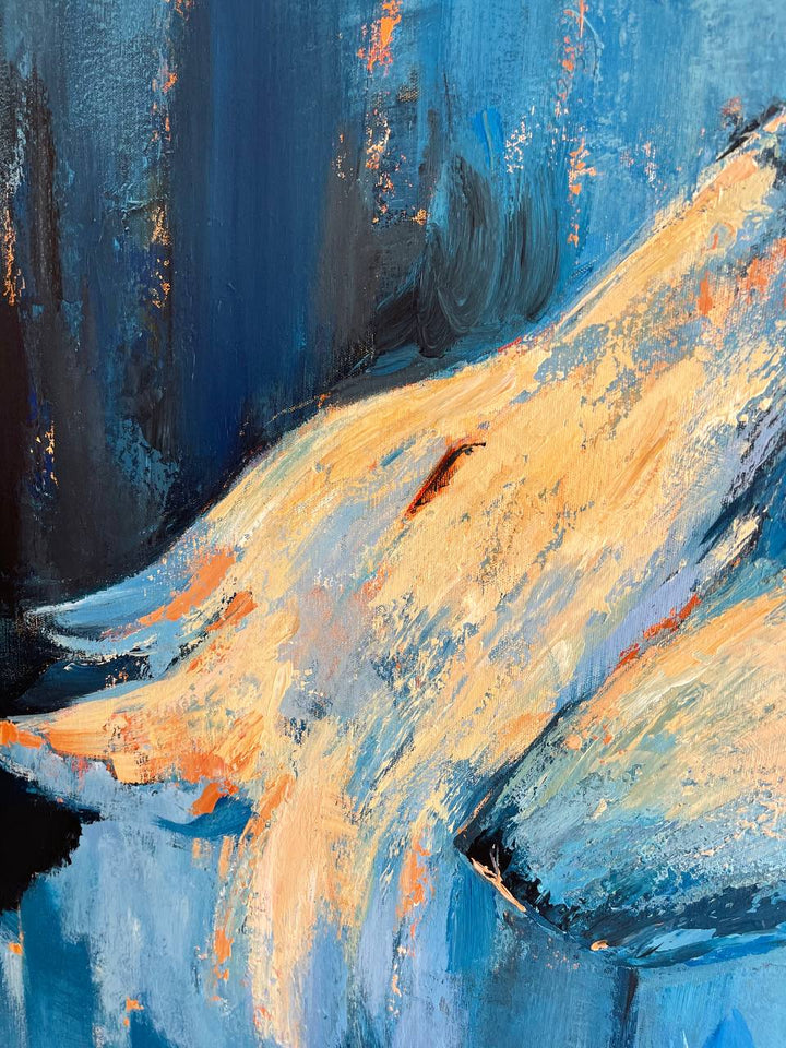 MYSTICAL WOLF SPIRITS 32"x32"