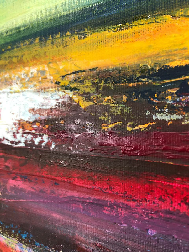 COLORFUL SUNSET 60"x60"