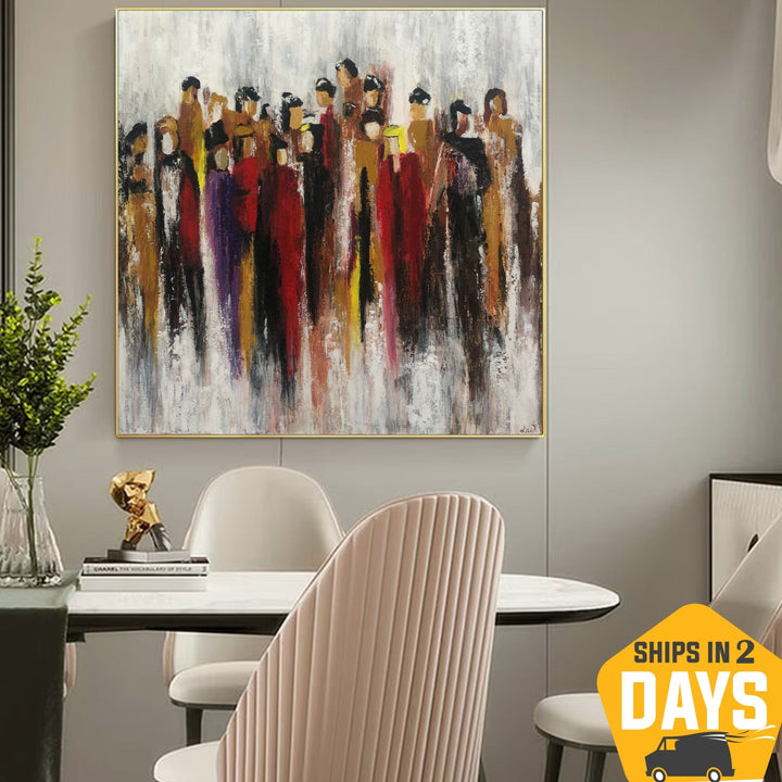 RANDOM PEOPLE 32"x32"