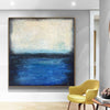 Extra Large Original Ocean Wall Art Blue Sea Abstract Painting On Canvas Acrylic Painting On Canvas | SEA HORIZON - trendgallery.ca