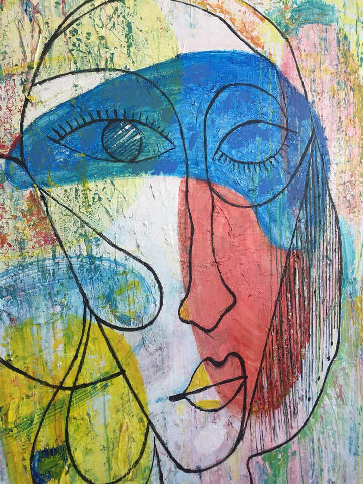 Large Wall Art Canvas Colorful Painting Painting Art Painting Abstract Oil Canvas | WOMEN'S DREAMS - trendgallery.ca