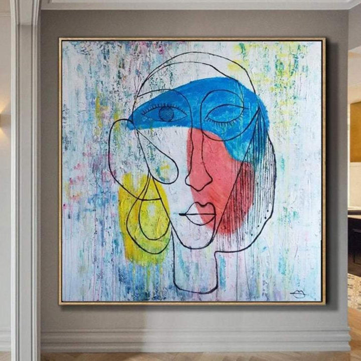 Large Wall Art Canvas Colorful Painting Painting Art Painting Abstract Oil Canvas | WOMEN'S DREAMS - trendgallery.ca