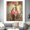 Original Abstract Girl Painting Creative Gold Leaf Paintings On Canvas Girl | EASTERN DREAMS - trendgallery.ca