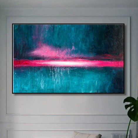 Abstract Colorful Nature Original Textured Wall Art Modern Wall Hanging Artwork Decor for Bedroom | OPAL