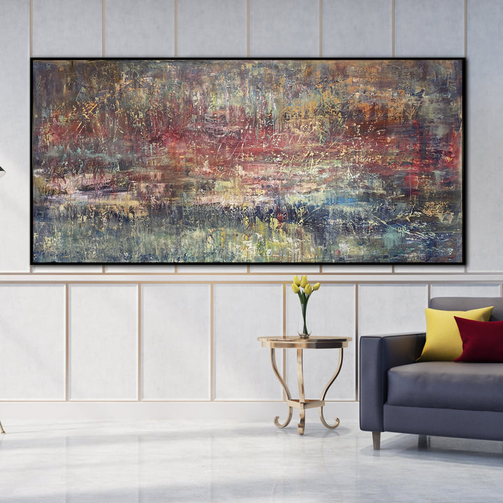 Large Colorful Painting on Canvas Abstract Contemporary Wall Art Original Artwork for Room | COMPREHENSION - trendgallery.ca