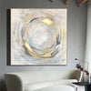 Extra Large Abstract Gold Leaf Paintings On Canvas Original Fine Art Contemporary Wall Art Modern Wall Decor | UROBOROS CIRCLES - trendgallery.ca