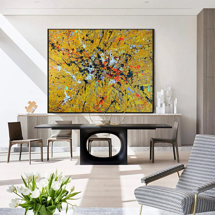 YELLOW SPLASH 39.4"x54"