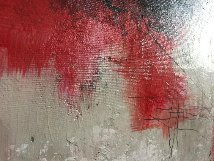 Large Modern Art Colorful Abstract Painting Red Painting White Painting Black Painting | DEVOTION - trendgallery.ca
