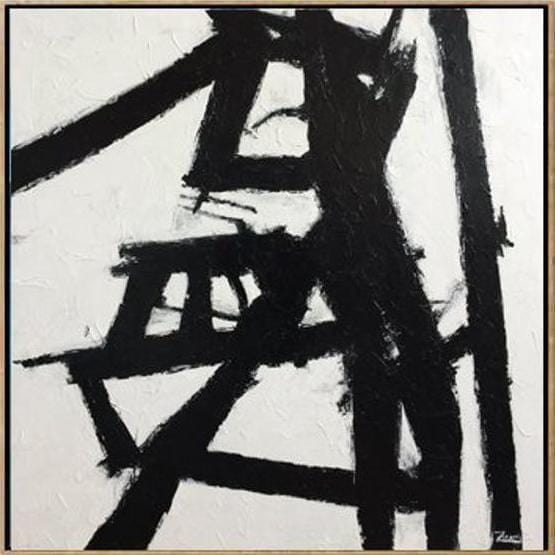 Abstract Art in Black and White Franz Kline style | LIGHT & SHADOW