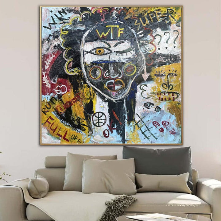 Abstract Street Art Paintings On Canvas Graffiti Style Painting Original Colorful Oil Painting Modern Fine Art | URBAN LIFE - trendgallery.ca