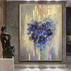 Extra Large Colorful Flowers Painting Very Peri Romantic Wall Art Abstract Painting Hotel Art | FLOWER HEART - trendgallery.ca