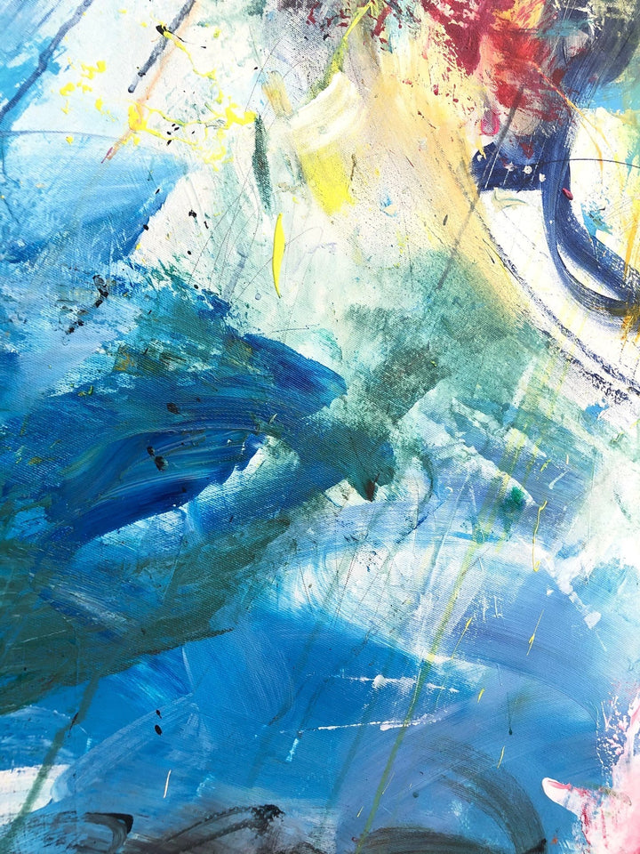 Abstract Impressionist Painting Canvas Fine Art Painting Vivid Art Abstract Landscape Canvas Vibrant Wall Art Brush Stroke Painting | FIELD OF LOVE - trendgallery.ca