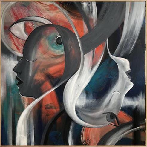 Human Art Figurative Painting Texture Art Fashion Girl Art Women Fashion Art | UNIVERSE OF MIND - trendgallery.ca