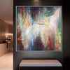 Abstract Painting in Gold, Green and Blue | TASTE OF LIFE - trendgallery.ca