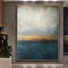 Abstract Blue Painting Gray Painting Landscape Painting Sunset Painting Ocean Painting | WATERSCAPE - trendgallery.ca