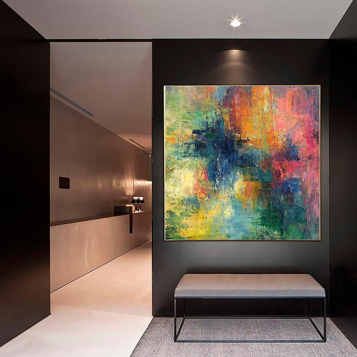 Colorful Abstract Paintings On Canvas In Bright Сolors Art Modern Fine Art Vivid Art Pastel Colors Handmade Artwork | BRIGHT BLOOM - trendgallery.ca