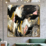 Extra Large Original Abstract Brown Paintings on Canvas Expressionist Art Modern Textured Painting Hand Painted Art | NIGHT LIGHTS