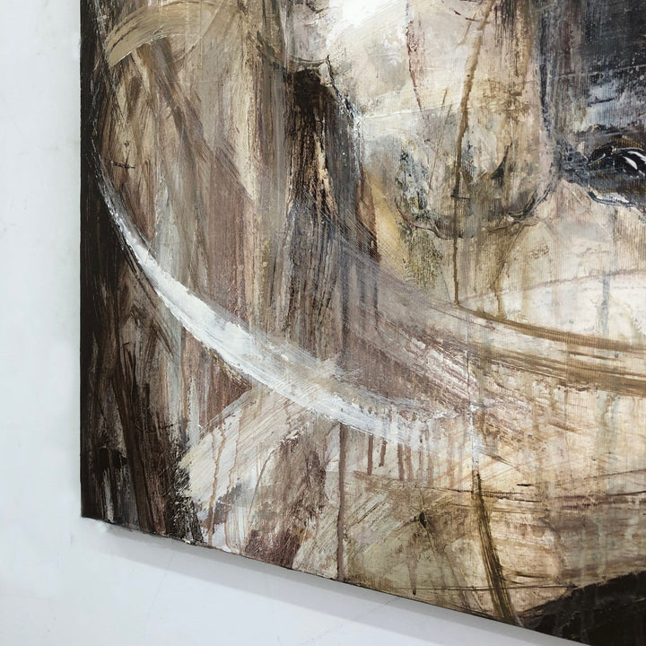 Horse Oil Painting on Canvas Abstract Horse Love Painting Equine Art for Horse Lover Brown Contemporary Wall Art Wall Decor | HORSE LOVE - trendgallery.ca