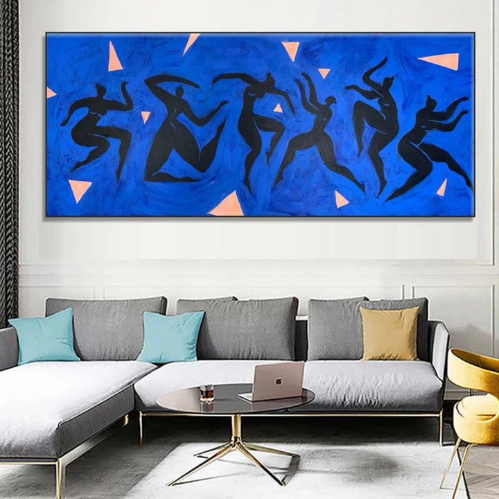 Large Abstract Figurative Oil Paintings On Canvas Textured Matisse Style Painting Human Fine Art Handmade Painting | GRAND PARTY