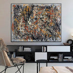 Jackson Pollock Style Painting Style Paintings On Canvas Abstract Expressionism Painting Colorful Artwork Modern Hand-Painted Art | BLOSSOMING DREAMS