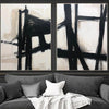 Large Abstract Painting On Canvas Black And White Franz Kline style Abstract Painting Canvas Original Modern Painting Acrylic Office Painting | CLARITY - trendgallery.ca