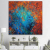 Large Original Painting On Canvas Abstract Paintings Blue And Red Wall Art Abstract Red Painting | AUTUMN - trendgallery.ca
