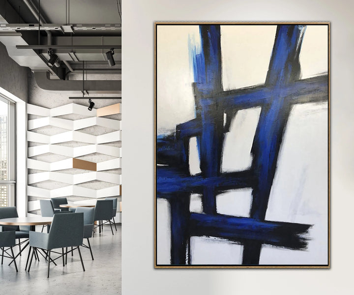 Black And White Oil Painting Modern Oil Painting On Canvas Abstract Painting Black White Artwork | BRAINTEASER - trendgallery.ca