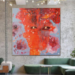 Red eyes abstract paintings on canvas | RED EYES
