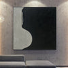 Large Black And White Abstract Painting On Canvas Acrylic Painting Original Living Room Wall Art Modern Home Decor Wall Art Contemporary Art | DARK WAVE - trendgallery.ca