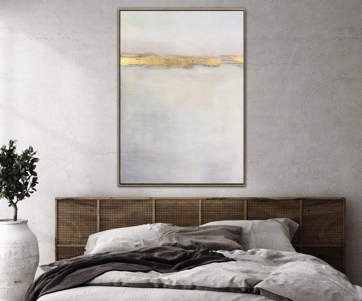 Abstract Painting Gray Abstract Painting Gold Painting Contemporary Art | GLEAM - trendgallery.ca