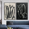 Large Original Black And White Painting Abstract Wall Painting Set Of 2 Acrylic Painting Original Oil Contemporary Modern Wall Art | CHAOTIC ROUTES - trendgallery.ca