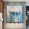 Abstract Waterfall Oil Painting Colorful Motivational Wall Art Original Modern Artwork for Office | GREAT DEALS - trendgallery.ca