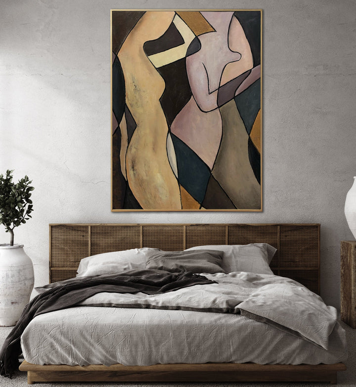 Original Abstract Figurative Paintings On Canvas Creative Expressionist Artwork Colorful Fashion Painting Hand Painted Art | LUXURY - trendgallery.ca