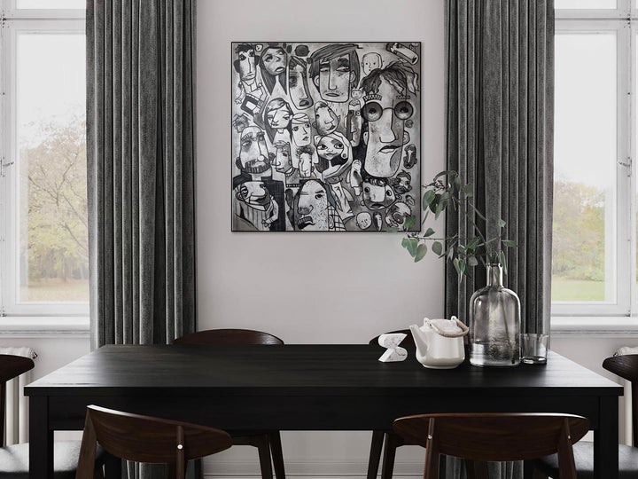 CLOSE PEOPLE 72"x72"