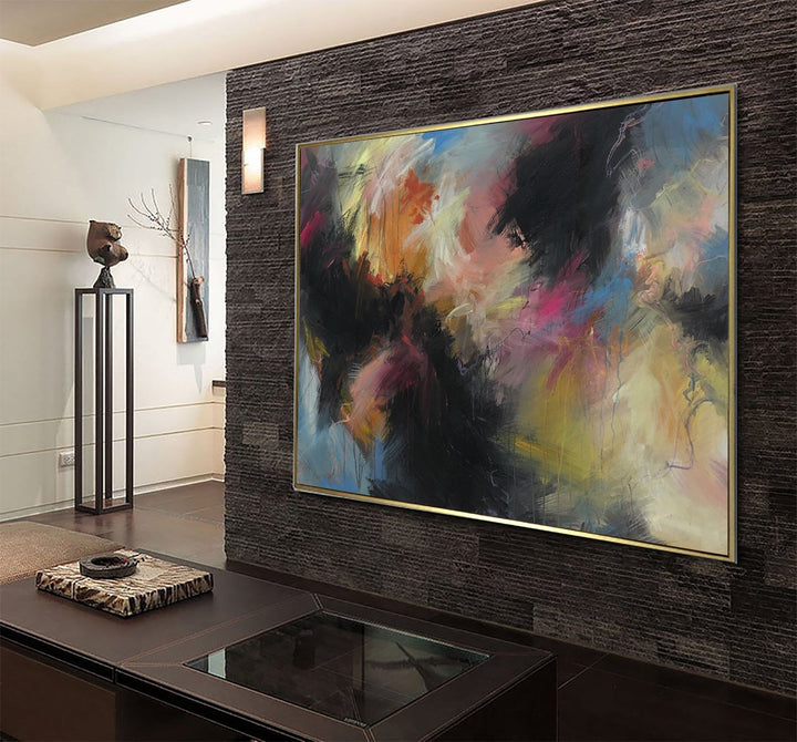 Original Abstract Colorful Paintings On Canvas Modern Fine Art Vivid Art Textured Painting Hand Painted Artwork | PEAL OF SHADOW - trendgallery.ca