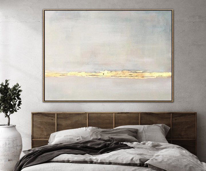 Abstract Acrylic Painting On Canvas Original Gray Painting Gold Painting Contemporary Art | GLEAM - trendgallery.ca