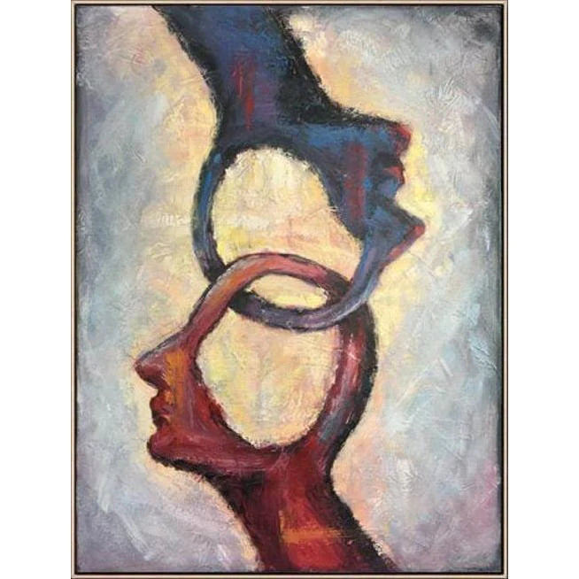 Human Abstract Painting Large Abstract Acrylic Painting On Canvas Figurative Modern Art | SECRETS OF CONSCIOUSNESS - trendgallery.ca