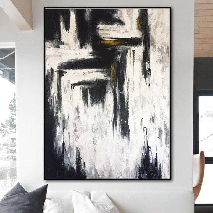 Abstract painting in Black and White | STREET VIEW - trendgallery.ca