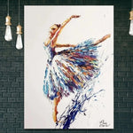 Ballet Painting Dancing Girl Abstract Painting Oil Painting Abstract Modern Art | BALLERINA MIATA