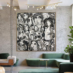 Abstract Acrylic Painting On Canvas Extra Large Figurative Art Abstract Wall Artwork Painting | CLOSE PEOPLE