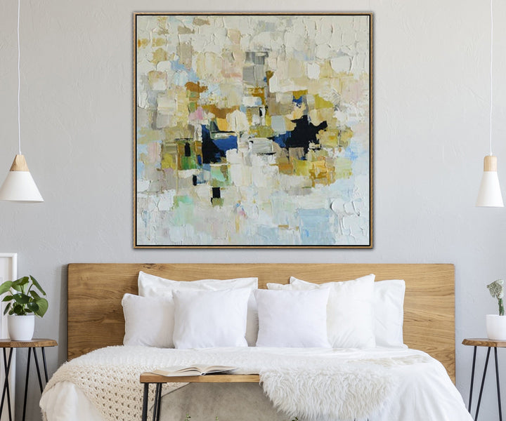 Painting Colorful Painting White Painting Original Painting On Canvas | DARK MOSAIC - trendgallery.ca