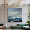Original Seascape Painting Abstract Blue Painting On Canvas Sea Wall Art Acrylic Canvas Art Modern Fine Art for Living Room Wall Decor | STORMY - trendgallery.ca