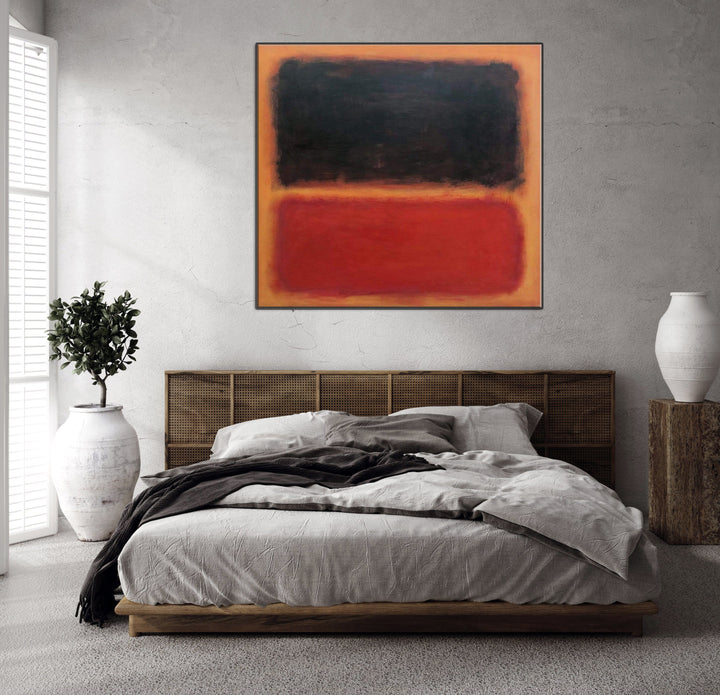 Mark Rothko Abstract Canvas Painting Original Black And Red Painting Modern Acrylic Rothko Style Painting | DIFFERENCE IN BETWEEN - trendgallery.ca