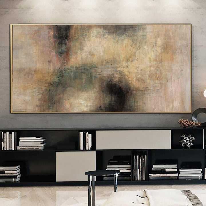 Abstract Oil Painting on Canvas Neutral Wall Art Beige Artwork Painting 30x40 Art Textured Wall Art above Bed Decor | QUICKSAND - trendgallery.ca