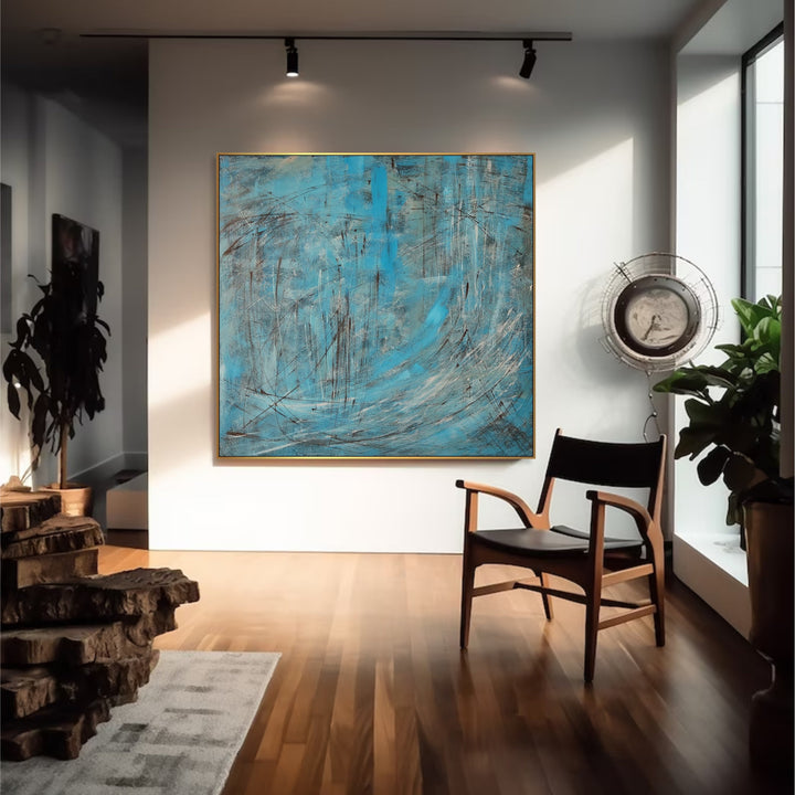 AZURE FRENZY 32"x32"